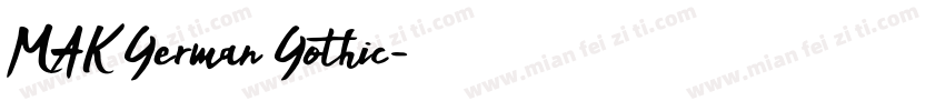 MAK German Gothic字体转换